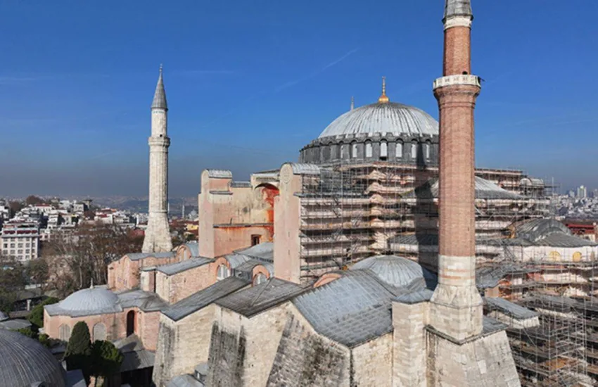 Ayasofya’nın kubbesi açılacak